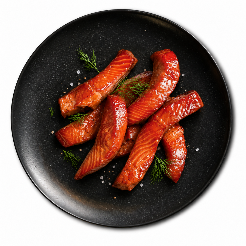 Doigts de saumon fumé à chaud Doigts de saumon fumé à chaud