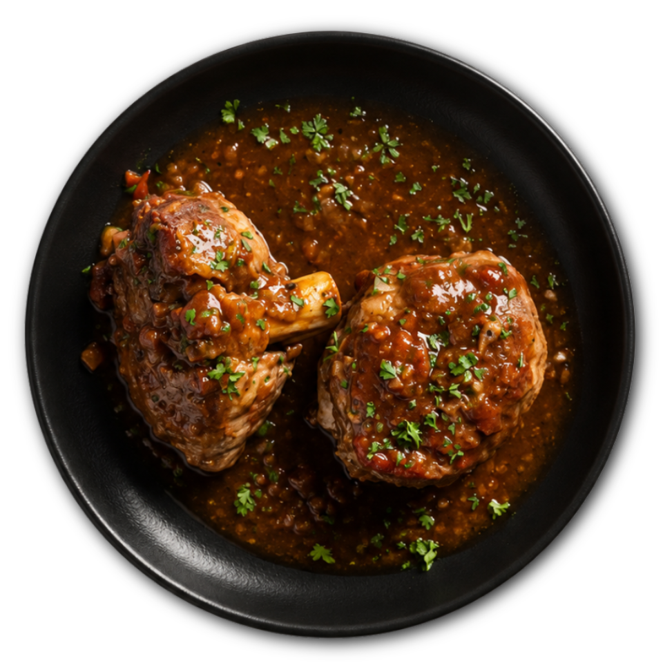 Osso buco de porc à l
